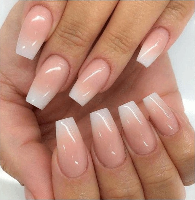 Matte Pink and White Nail Designs