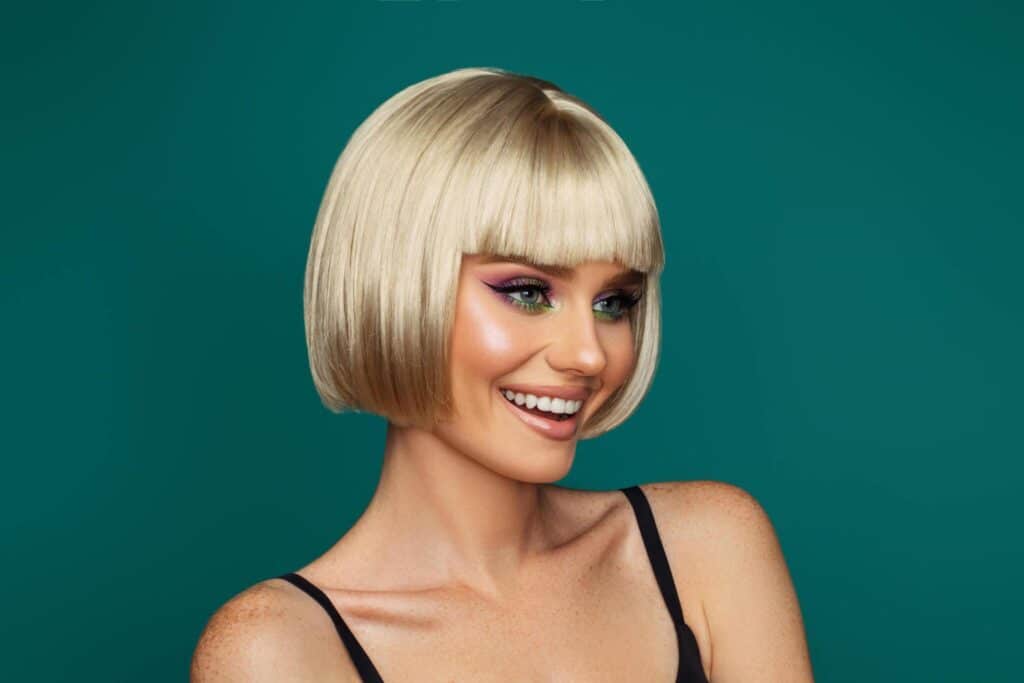 Classic Blonde Bob Cut