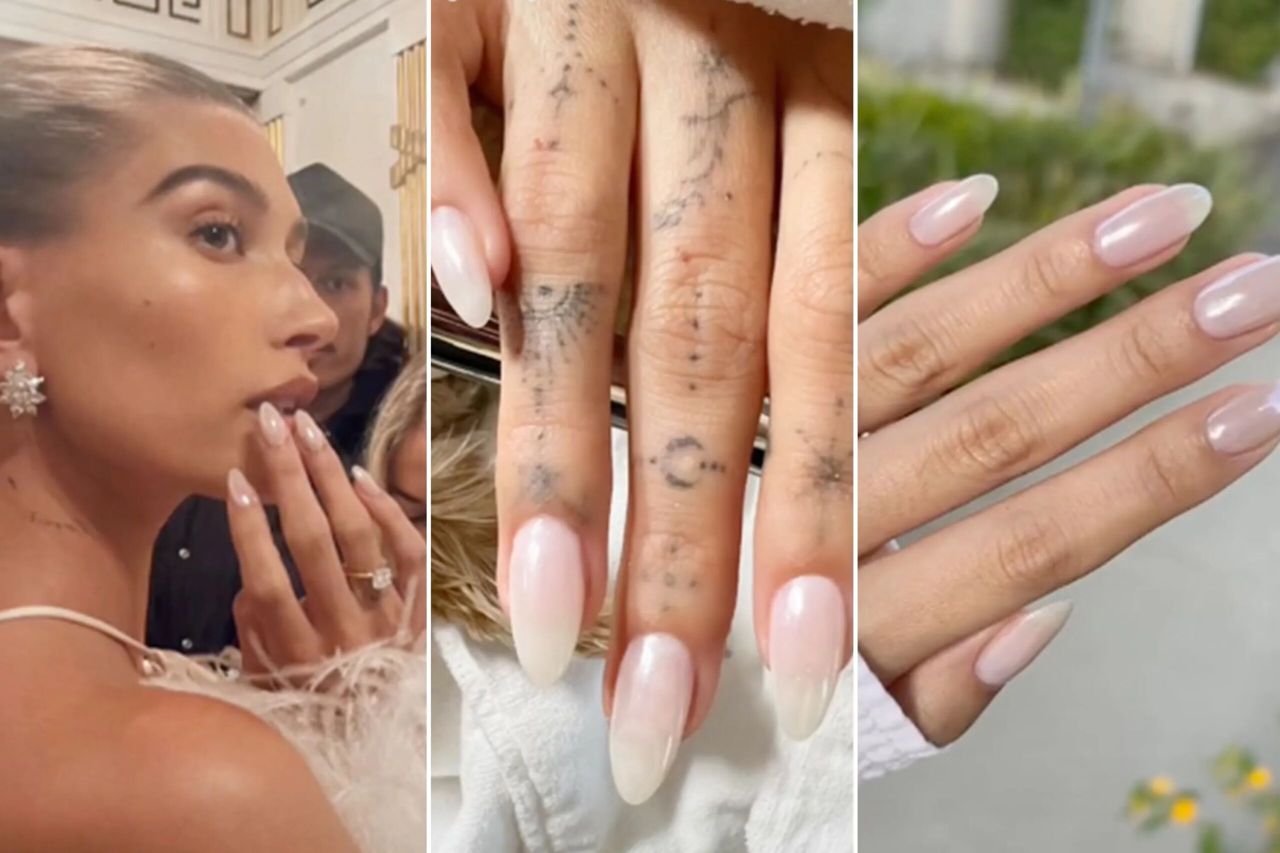 Hailey Bieber Glazed Donut Nails Tutorial