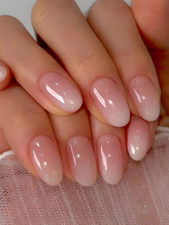Pink and White Ombre With Ombre on the Tips