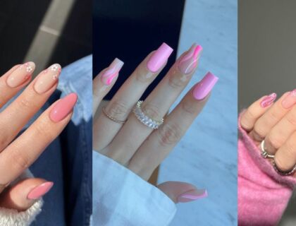 Pink and White Nails Designs
