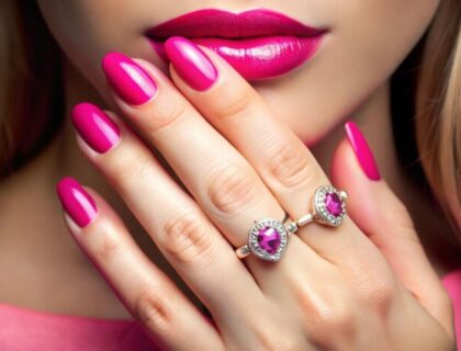 Elegant pink nail designs