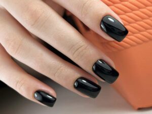 Black Gel Nails
