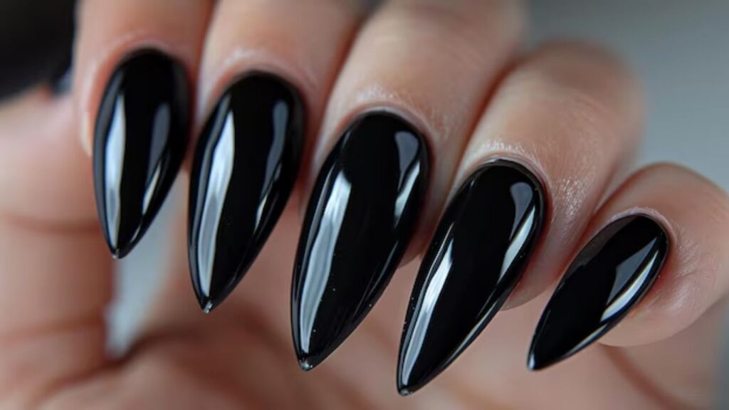 Black Aura Nails