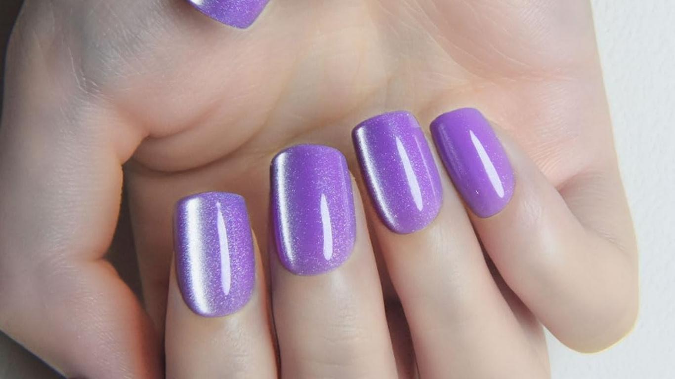 Matte Lavender Nails